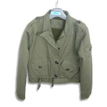 Women's Jacket, Made of Cotton Canvas