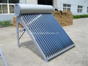unpressurized evacuated passive solar energy heater