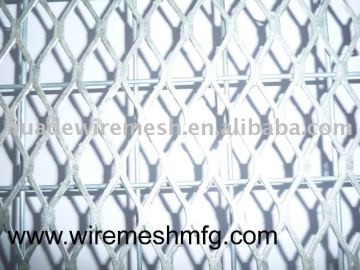 Galvanized expanded wire mesh, expanded wire mesh, flattened expanded wire mesh