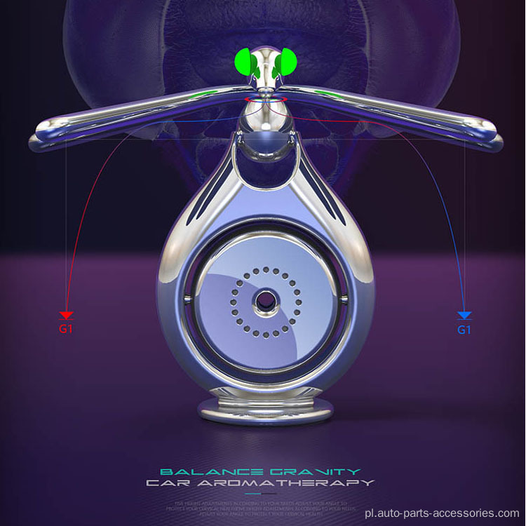 Kreatywna nowa rotacja Solar Car Air odświeżacz powietrza