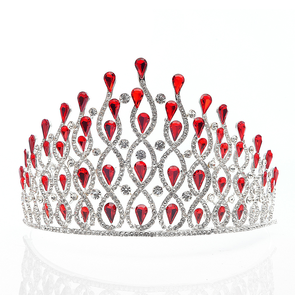 Alloy Drop Water Queen Colorful Pageant Crown