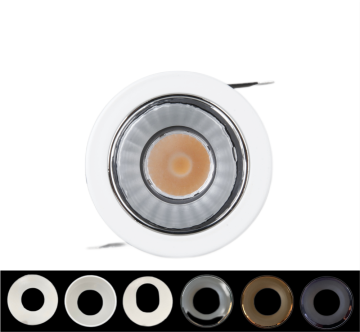 Adjustable recessed LED spotlight