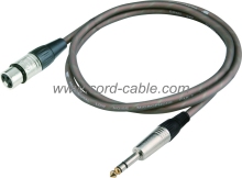 DME Series F XLR to Stereo Jack Microphone Cable