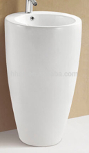 Bathroom ceramic pedestal basin