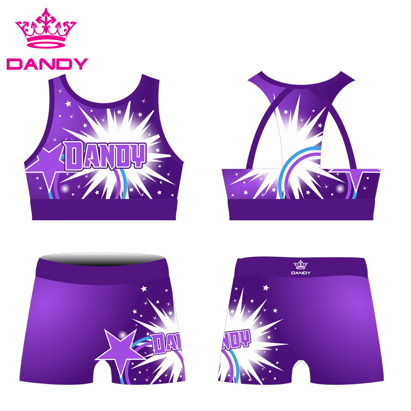 Dye Sublimatioun College Cheer Uniformen Fir Training