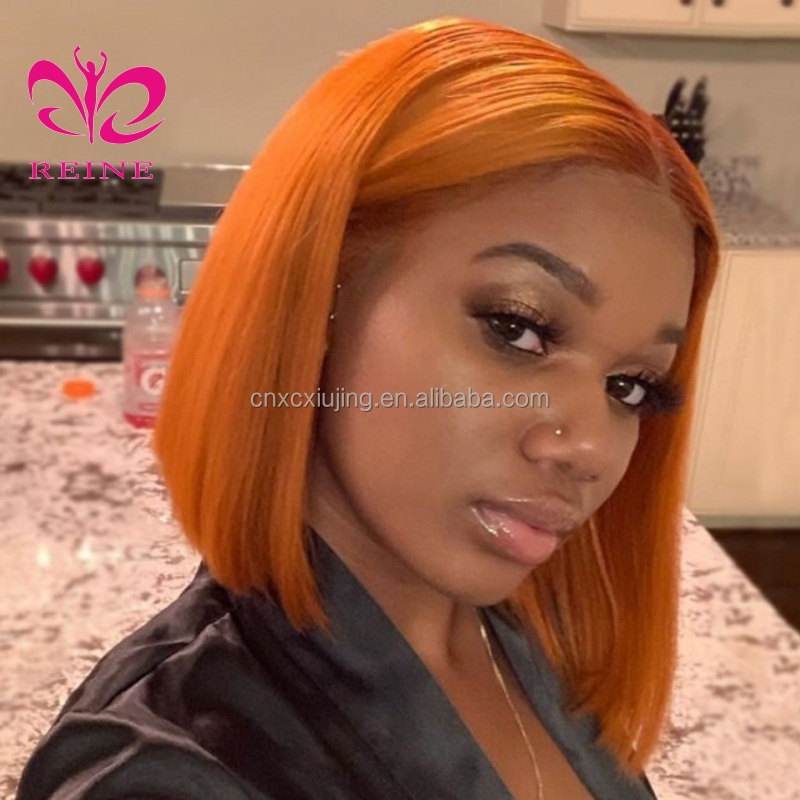 Human Hair Wigs For Women Ginger Orange Blonde 13x4 Lace Front Wig Brazilian Hair Swiss HD Lace Closure Wig