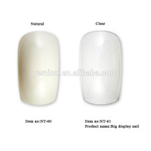 Natural and Clear big display tips extra nail tip