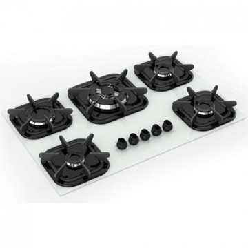 Mueller 5 Burner Stove White Top White