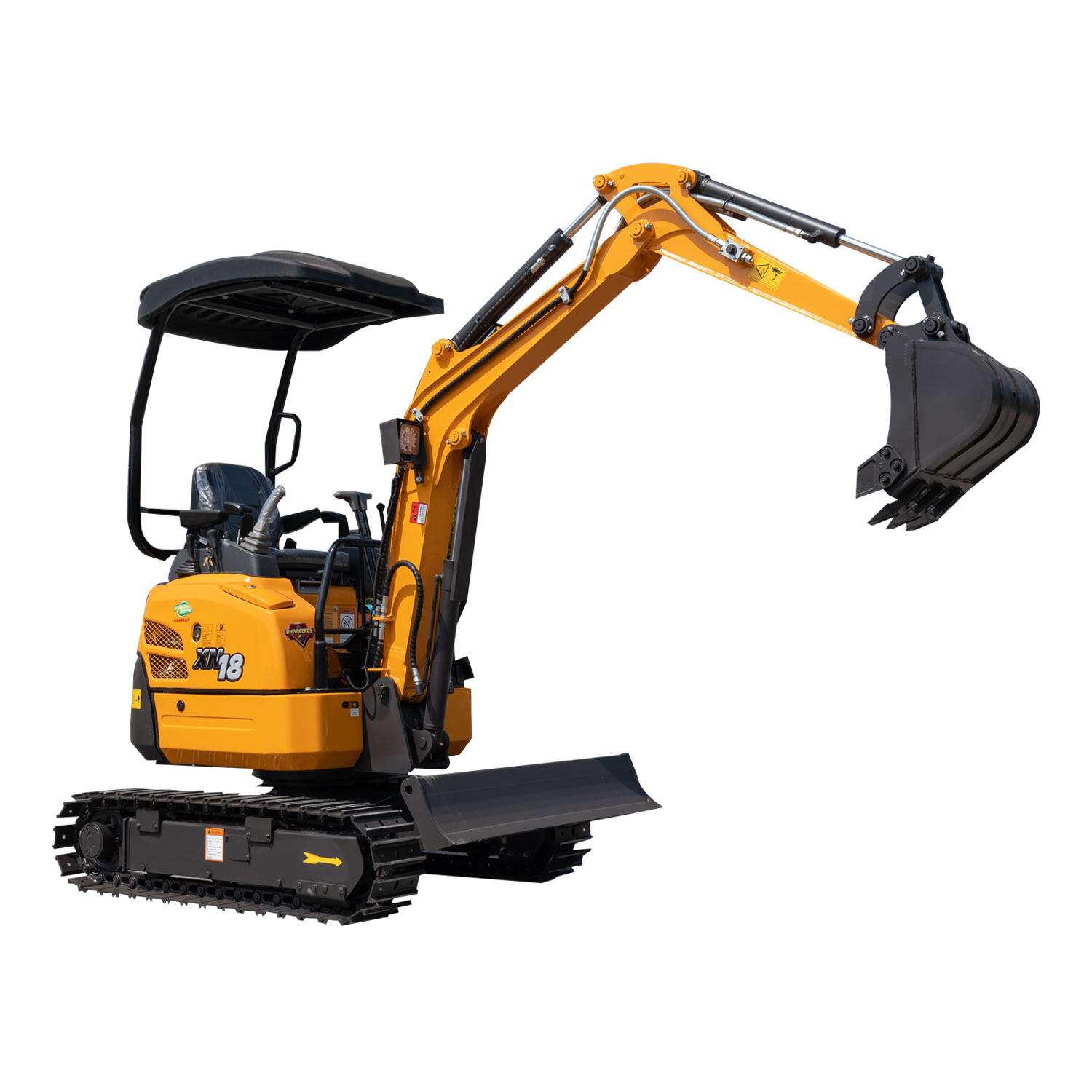 mini excavator with swing boom