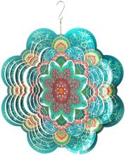 Multi Color Mandala Flower Wind Spinners