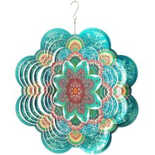 Pemintal angin bunga mandala multi -warna