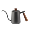 CoffeeShop PeintureManche En Bois Noir PourOver CoffeeKettle