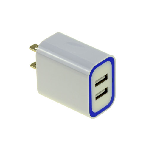 12W pengecas telefon bimbit Putih USB Wall Charger