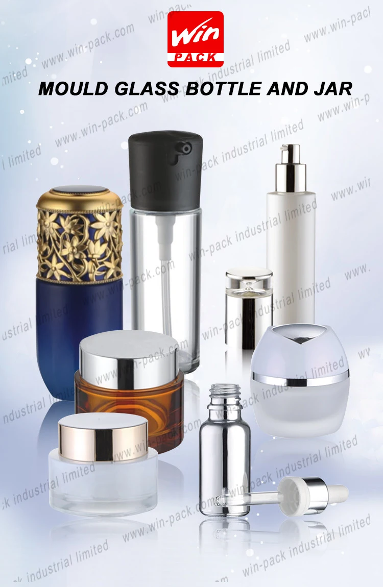 2020 New Hot Sale 30ml 50ml Black Glass Lotion Bottle with Pump for Cosmetic