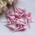 Hanging Hole Rivet Acrylic Solid Beads For Decoration