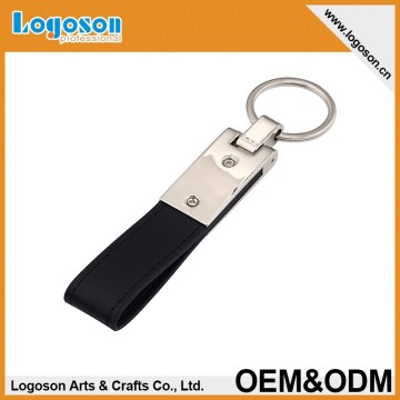 China factory sale leather custom made keychains