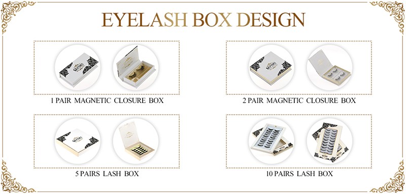 False Lash Box Own Brand Private Label 100% Human Hair Eyelashes Wholesale