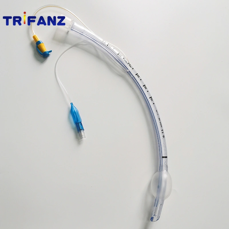 Tubo endotraqueal médico de PVC médico desechable con luz de succión