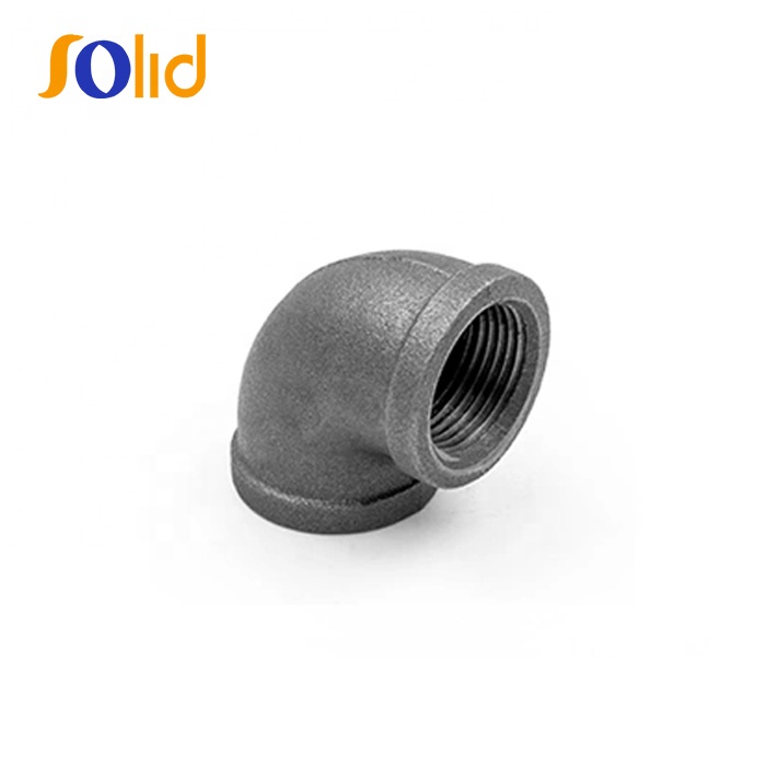 China Hot DIp Threaded Galvanized Black Malleable Iron Pipe Fittings