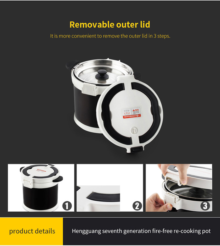 Gas-electric multi-purpose stainless steel casserole cooking pot