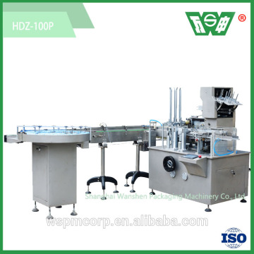 Wanshen HDZ 100P carton box packing machine for bottles