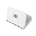 Caricatore wireless 5 porte Usb 1 porta Type-c