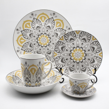 New pattern customized porcelain dinnerware for restaurant