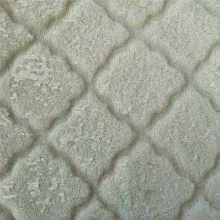 Luxury Short Plush Velvet Embossed PV Fabric