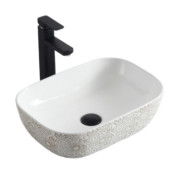 Chaozhou Luxury White Ceramic Bathroom Vessel Sink