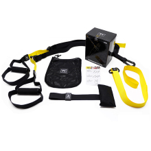 Yellow P3 Fitness Adjustable Sling Trainer Set: Suspension Trainer Straps Kit for Resistance Exercise Training