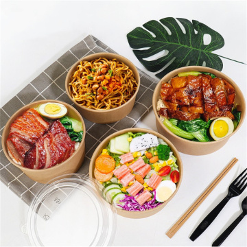 Paper fruit salad bowl food containers lunch box