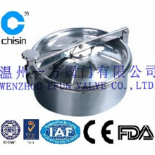 Sanitary Stainless steel rounded manway without pressure
