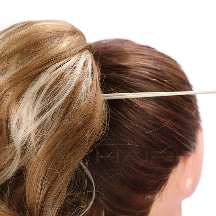 Aisi Hair Drawstring Ponytail Wrap Hairpieces Short Curly Clip In Ponytail Hair Extension Synthetic Hairpiece for Women