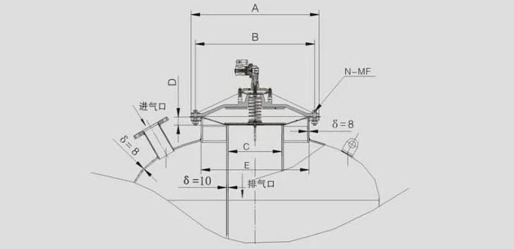 Dn300mm 12inch Dust Collector Pulse Valve for Power Plant and Steel Plant