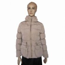 Fashionable down jacket, 100% polyester lining
