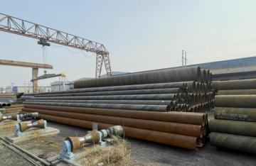 Thick Spiral welded steel pipes for gas transportation