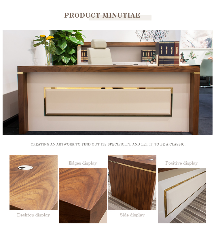 Modern style MDF 09007 Wood executive Computer desk Work office furniture executive desk use