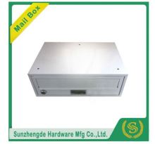SMB-065SS Modern Looking Tracks Combine Lock Steel Locking Mailbox Post