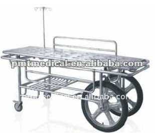 PMT-107 Stainless steel stretcher with big wheels