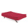 Bequeme zwei Sitzer rote Stoff Sofa Bett