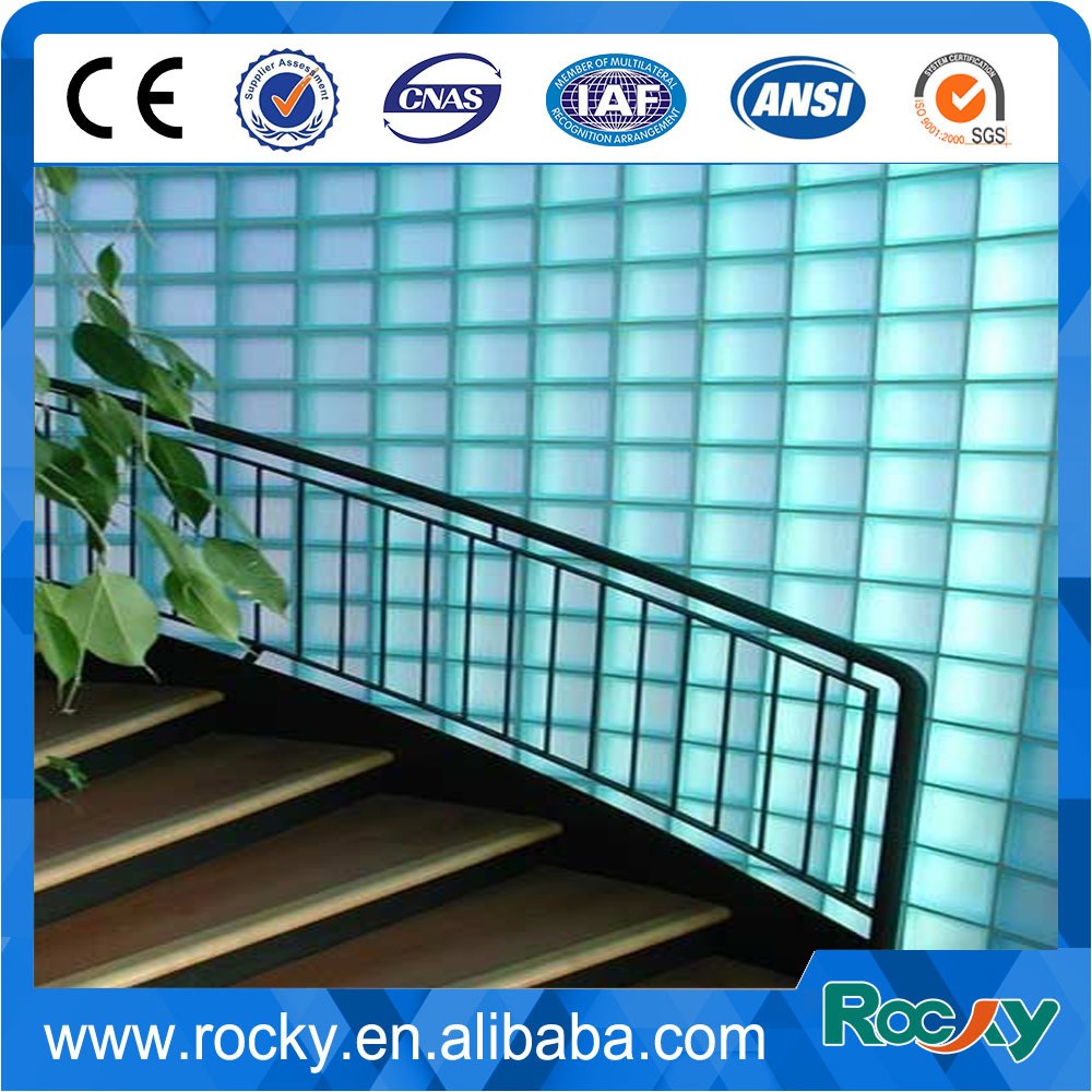 Cheap price color corner glass block manufacturers