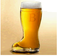 beer glass with boot shape boot beer glass