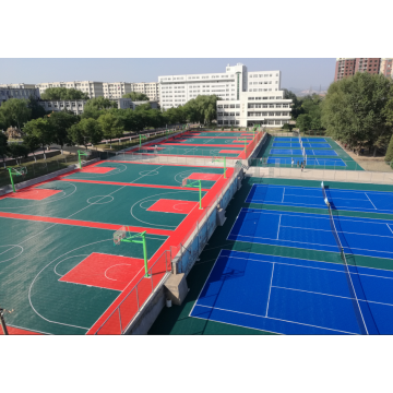 Pisos de tenis modulares de tenis de entrelazamiento al aire libre