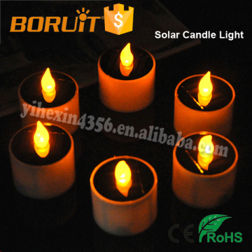 Boruit Solar Candle Light Romantic Warm White Candle Light (6 unit / pack)