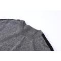 Men's Knitted Jacquard Contrast Sleeve Crew-neck Pullover