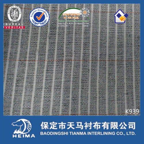 hair wool canvas interlining manufacturer for front of suit and overcoat K939