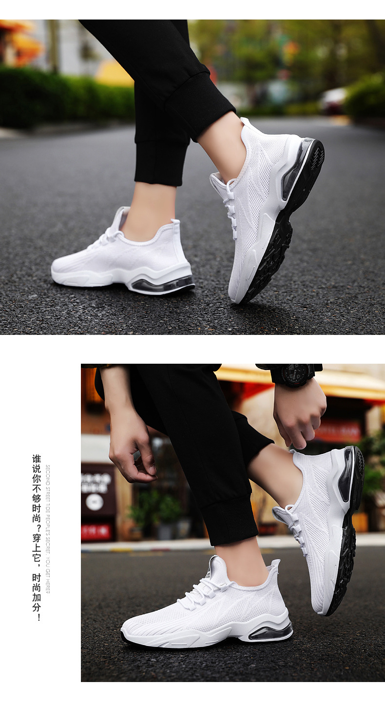 2021 men shoes Breathable Soft-soled Running Shoes Comfortable non-slip Flying Woven Air Cushion men's Shoes Sport