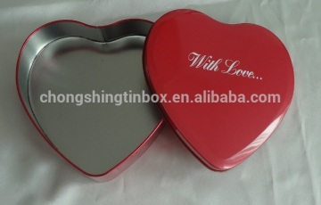 heart-shape candy tin box