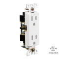 Double Wall Socket 15A/120V TR Clip Wiring