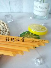 10MM Colorful Mashup Drinking Straw SGS orange print